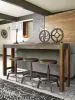 Ashley Furniture D440-024 Torjin - Swivel Stool (Set of 2) - Dark Brown