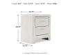 Ashley Furniture B2640-92 Altyra - Two Drawer Night Stand - White