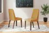 Ashley Furniture D615-04 Ashley Furniture D615-04 Lyncott - Dining Uph Side Chair (Set of 2) - Mustard / Brown