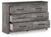 Ashley Furniture B1290-31 Bronyan - Six Drawer Dresser - Dark Gray