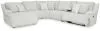 Ashley Furniture 92706S2 Ashley Furniture 92706S2 Top Tier - 6-Piece Reclining Sectional With Laf Chaise - Alloy