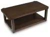 Ashley Furniture T656-1 Breckington - Rectangle Cocktail Table - Dark Brown