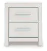 Ashley Furniture PCB3381-92 Ashley Furniture PCB3381-92 Zuraleus - Two Drawer Night Stand - White