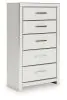 Ashley Furniture PCB3381-46 Zuraleus - Five Drawer Chest - White