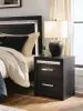 Ashley Furniture PCB2611-92 Brizmore - Two Drawer Night Stand - Black