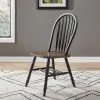 Liberty Furniture 186B-C1000S Liberty Furniture 186B-C1000S Carolina Crossing - Windsor Side Chair - Black / Antique Honey