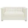 CoasterElevations 505391-S4 Chaviano - 4 Piece Upholstered Track Arm Sofa Set - Pearl White