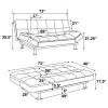 CoasterEssence 500096 Dilleston - Upholstered Tufted Convertible Sofa Bed - Gray