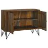 CoasterEssence 959615 Macon - 2 Door Sheesham Wood Storage Accent Cabinet - Gray