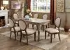 Furniture of America CM3872SC-2PK Kathryn - Side Chair (Set of 2) - Rustic Oak / Beige