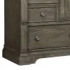Samuel Lawrence Furniture S958-041 Lawson's Creek - 11-Drawer Gentleman's Chest With Storage Cabinet - Dark Brown