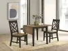 Intercon HP-TA-3650D-BBP-C Harper - Drop Leaf Table - Brushed Brown / Pecan