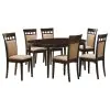 Coaster Fine Furniture 100770-S7A Gabriel - 7 Piece Extension Leaf Dining Table Set - Dark Brown