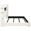 Coaster Fine Furniture 306032KE Tisdall - Upholstered Eastern King Fireplace Bed - Cream