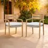 New Classic G6235-DC Arden - Wood And Wicker Patio Dining Chair (Set of 2) - Natural / Brown