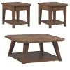 Liberty Furniture 930-OT-3PCS Carolina Park - 3 Piece Set - Amber Brown