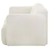 Coaster Fine Furniture 509812 Dorset - Fabric Upholstered Round Track Arm Loveseat - White