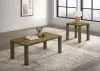 Coaster Fine Furniture 710858-S2 Castlewood - 2 Piece Cocktail Coffee Table Set - Brown Oak