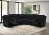 Coaster Fine Furniture 601520 Atkinson - Upholstered Reclining Sectional Sofa - Black