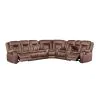 New Classic 20-2505B-3NPW Morello - 3 Piece Manual Sofa/Loveseat/Wedge - Brown