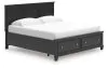 Ashley Furniture B687B19 Ashley Furniture B687B19 Lanolee - King Panel Storage Bed - Black