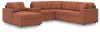 Ashley Furniture 92102S52 Ashley Furniture 92102S52 Modmax - 6-Piece Sectional With Laf Corner Chaise, Raf Corner Chair And Storage Console - Spice