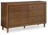 Ashley Furniture B615/31/36/82/97 Ashley Furniture B615/31/36/82/97 Lyncott - 4 Pc. - Dresser, Mirror, King Upholstered Bed - Brown