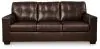 Ashley Furniture 21706/38/35 Ashley Furniture 21706/38/35 Santorine - 2 Pc. - Sofa, Loveseat - Dark Brown