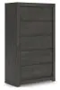 Ashley Furniture PCB3370-46 Fraluna - Five Drawer Chest - Charcoal