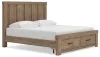 Ashley Furniture PCB2844B7 Ashley Furniture PCB2844B7 Oliandon - King Panel Storage Bed - Light Brown