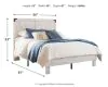 Ashley Furniture EB4121B2 Shawburn - Full Panel Platform Bed - Whitewash
