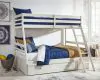 Ashley Furniture B742B16 Robbinsdale - Twin Over Full Bunk Bed With Storage - Antique White