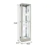 Pulaski Furniture 21455 PFC Curios - Side Entry 5 Shelf Curio Cabinet - Platinum Silver