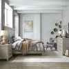 Liberty Furniture 902-BR-CPBDMN Liberty Furniture 902-BR-CPBDMN Belmar - 4 Piece Bedroom Set (California King Panel Bed, Dresser & Mirror, Nightstand) - Washed Taupe