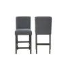 New Classic D4125-22-GRY High Line - Counter Chair (Set of 2) - Gray