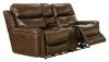 Jackson Furniture Industries 64889-1269/59-3069/59 Ceretti - Power Reclining Console Loveseat - Brown Top Grain Italian Leather Match