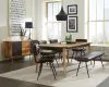 CoasterEssence 110653 Misty - Leather Upholstered Dining Bench - Antique Espresso
