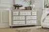 CoasterElevations 223523 Antonella - 7-Drawer Upholstered Dresser - Ivory And Camel