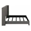 CoasterEssence 301405Q Bancroft - Upholstered Queen Wingback Bed - Gray