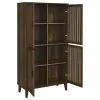 Coaster Fine Furniture 950335 Elouise - 4 Door Engineered Wood Tall Accent Cabinet - Dark Pine
