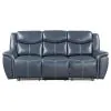 Coaster Fine Furniture 610271-S2 Sloane - 2 Piece Upholstered Reclining Sofa Set - Blue