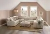 Furniture of America SM5172-OT Carleton - Ottoman - Ivory / Tan