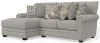 Jackson Furniture Industries 3345/75/42-26 Jackson Furniture Industries 3345/75/42-26 Livingston - 2 Piece Sofa Chaise With Comfort Coil Seating And 6 Accent Pillows Included (LSF Chaise) - Linen