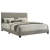 Coaster Fine Furniture 300851KW Dorian - Fabric Upholstered California King Panel Bed - Taupe