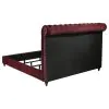 Coaster Fine Furniture 360341KW-S5 Devon - 5 Piece California King Bedroom Set - Red And Dark Oak
