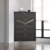 New Classic B1826-070 Symmetry - 5 Drawer Chest - Charcoal