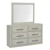 Liberty Furniture 522-BR-DM Modern Play - Dresser & Mirror - Natural White