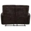 Coaster Fine Furniture 609572 Navarro - Chenille Upholstered Reclining Loveseat - Dark Brown