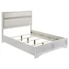 Coaster Fine Furniture 205110QB1 Miranda - Queen Headboard, Footboard & Slats, Box 1 of 2 - White