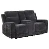 Coaster Fine Furniture 610155P Kennett - Chenille Upholstered Power Reclining Loveseat - Dark Gray